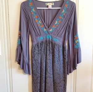 SALE Embroidered Lace Dress